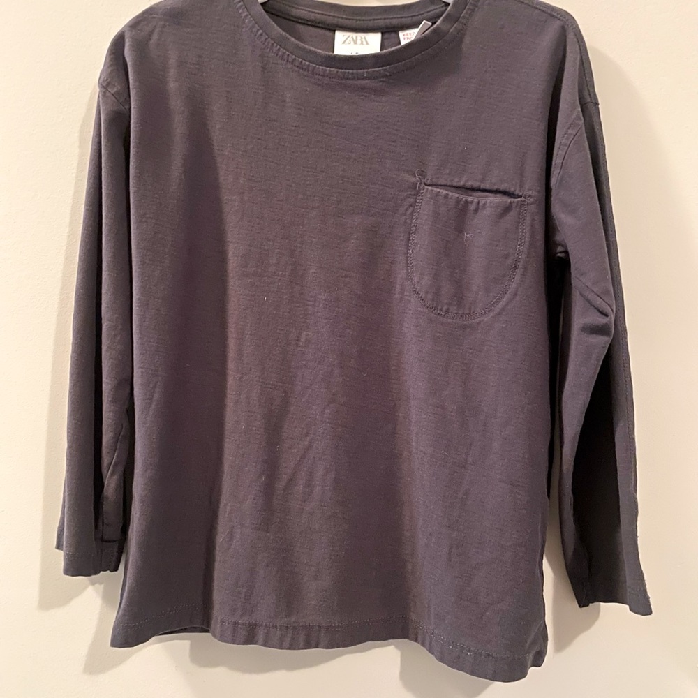 Faded dark grey boy shirt
